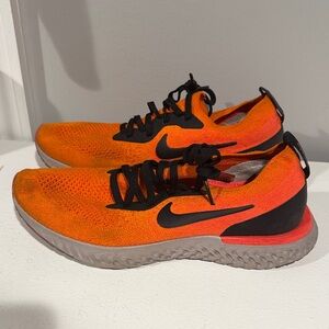 Nike Epic React Bright Orange and Black Sneakers